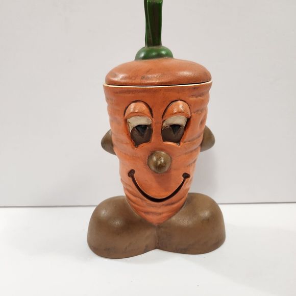 1983 Decorative Ceramic Carrot Jar, Wimsical, Gare - Picture 1 of 12